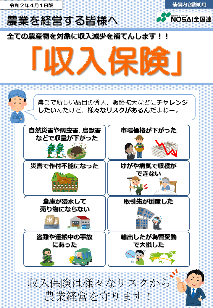 収入保険チラシ